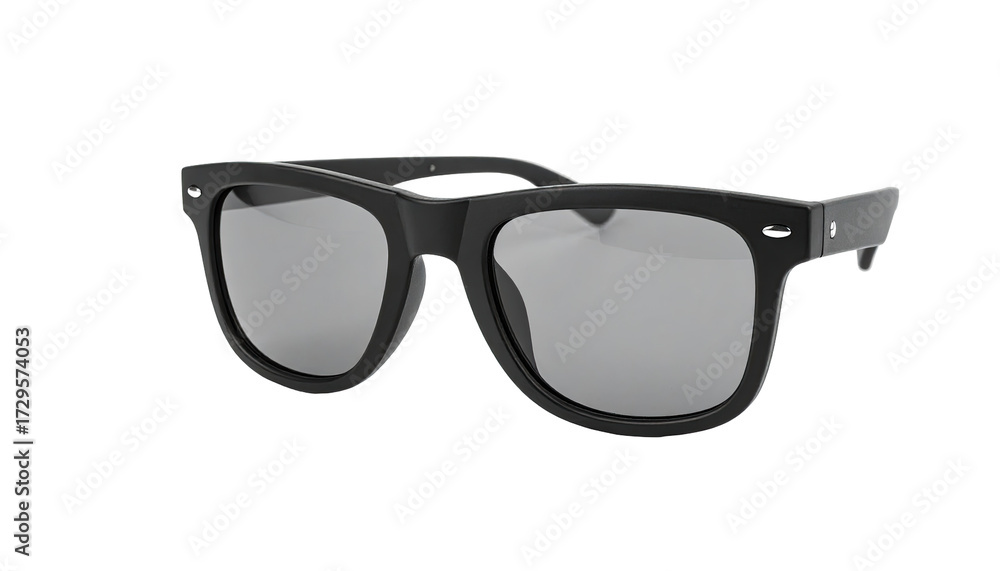 Fototapeta premium Black square sunglasses, angled view (1)