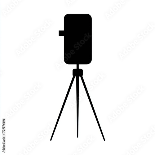 Studio light on tripod