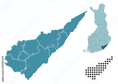 Set maps of South Karelia province