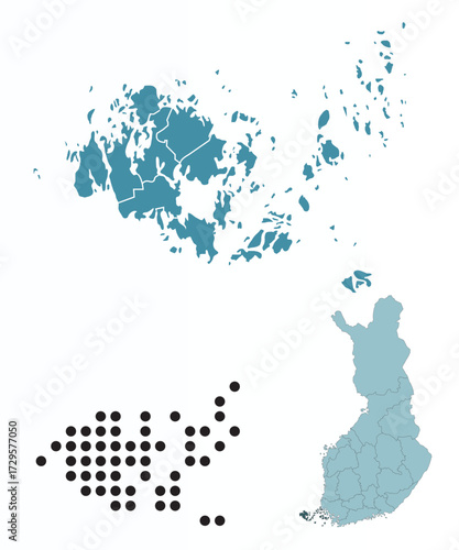 Set maps of Åland province