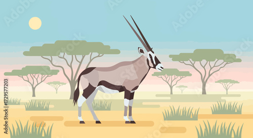 wild animals in the savannah