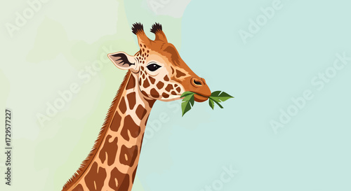 giraffe in zoo
