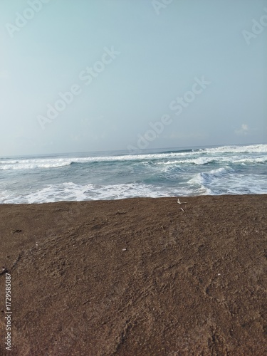 waves on the beach, nature background
