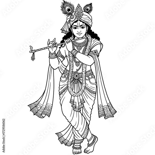 Lord Krishna with Flute
