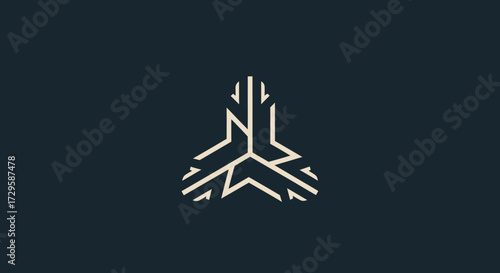 Abstract Geometric Logo Design.