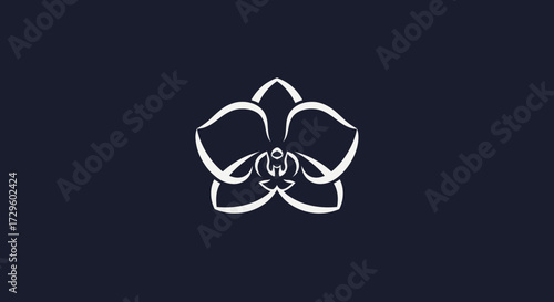 Elegant Orchid Flower Design.