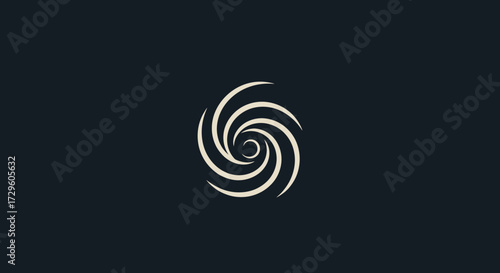 Elegant Swirl Design: A Captivating Circular Motion.