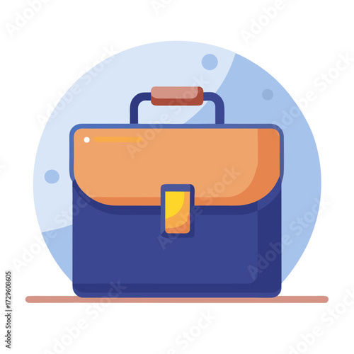 Stylish portfolio briefcase for business professionals, conveying success, ambition, and corporate style for presentations, finance, and presentations