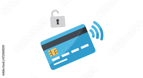 Graphical representation of contactless payment technology with enhanced security measures