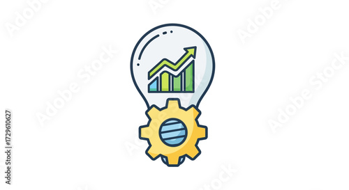Innovative business solutions generating financial growth with operational efficiency and planning
