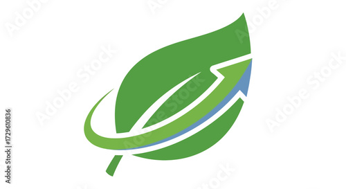 Eco-Friendly Growth: A Symbol Representing Sustainable Development and Upward Progress