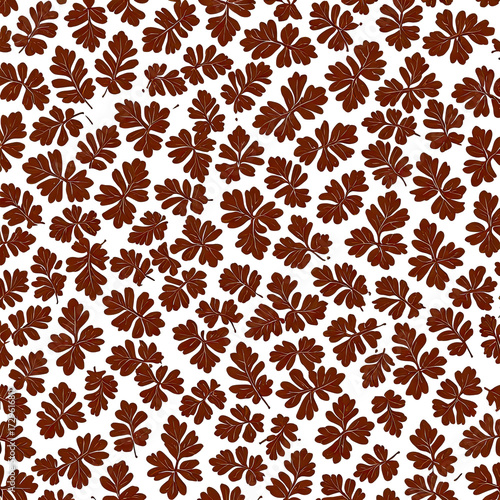Dense overlay of red-brown leaves. Dark background. Natural pattern