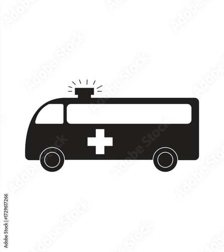 ambulance car icon, vector illustration