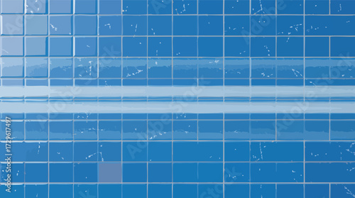 Blue Tiled Surface with Horizontal Light Streak and Subtle Texture tiles grid.