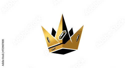 Golden Crown Logo Design Royal Symbol Luxury Brand Identity.