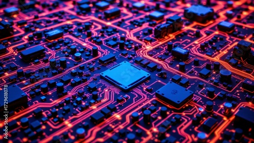 Luminous Circuits: Core of Data Waves