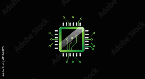Green Circuit Board Microchip Technology.