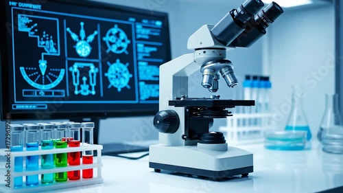 Microscope and Laboratory Equipment in Scientific Research Prob4