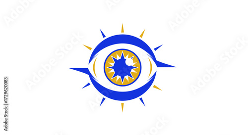 Eye Symbol Design Vision Concept Insightful Logo Focused on the Eye Modern Graphic Design Eye of Providence Style.