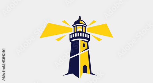 Illuminating Lighthouse Beacon Guiding Ships Safely Through the Dark Waters.