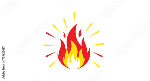 Fiery flames burning bright intense heat energy.