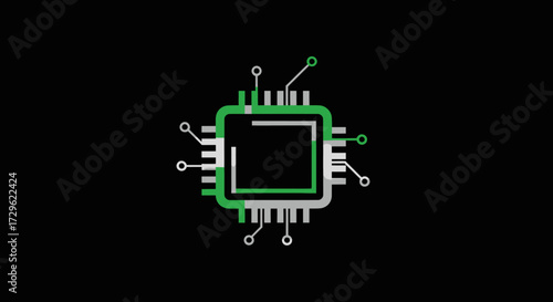 Green Circuit Board Microchip Technology.