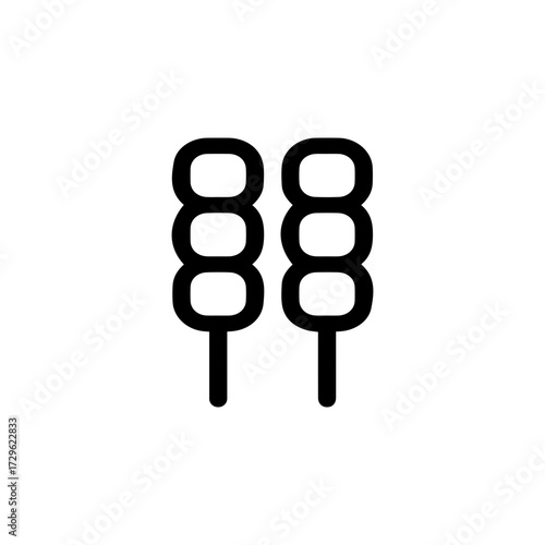 Japanese Dango Skewers Icon