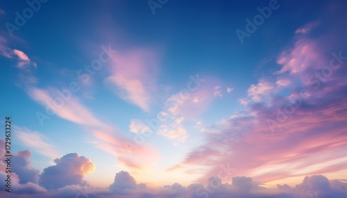 Pastel Skies Sky Background With Sunrise