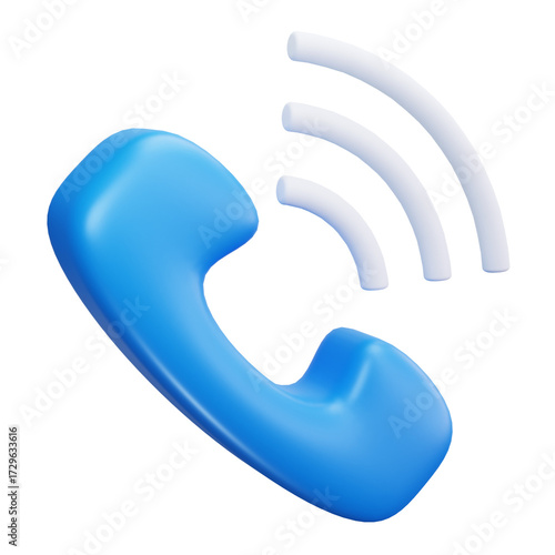3D Incoming Phone Call Ringing Icon