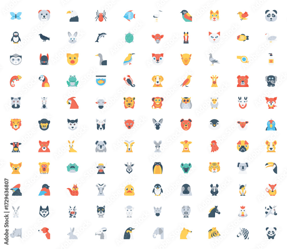 Naklejka premium Animal Icon - Minimal Vector Style