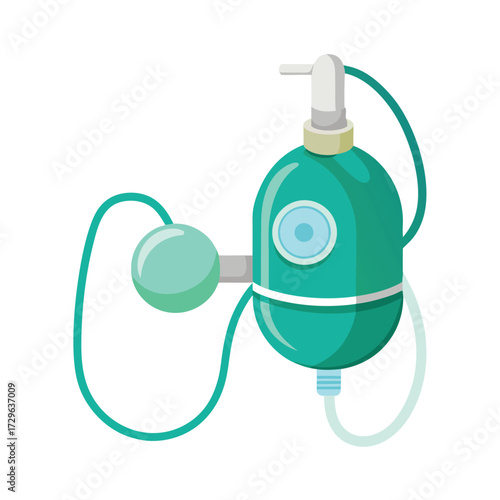 oxygen mask on white background