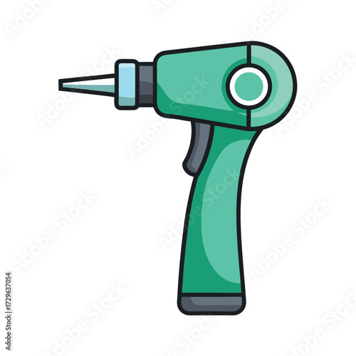 otoscope on white background