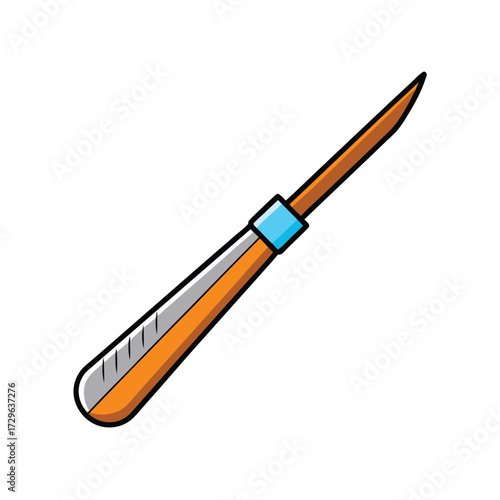 scalpel on white background