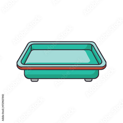 surgical tray on white background