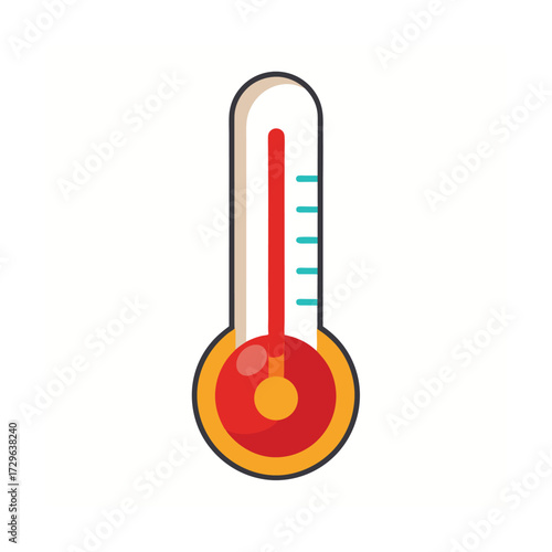 thermometer on white background