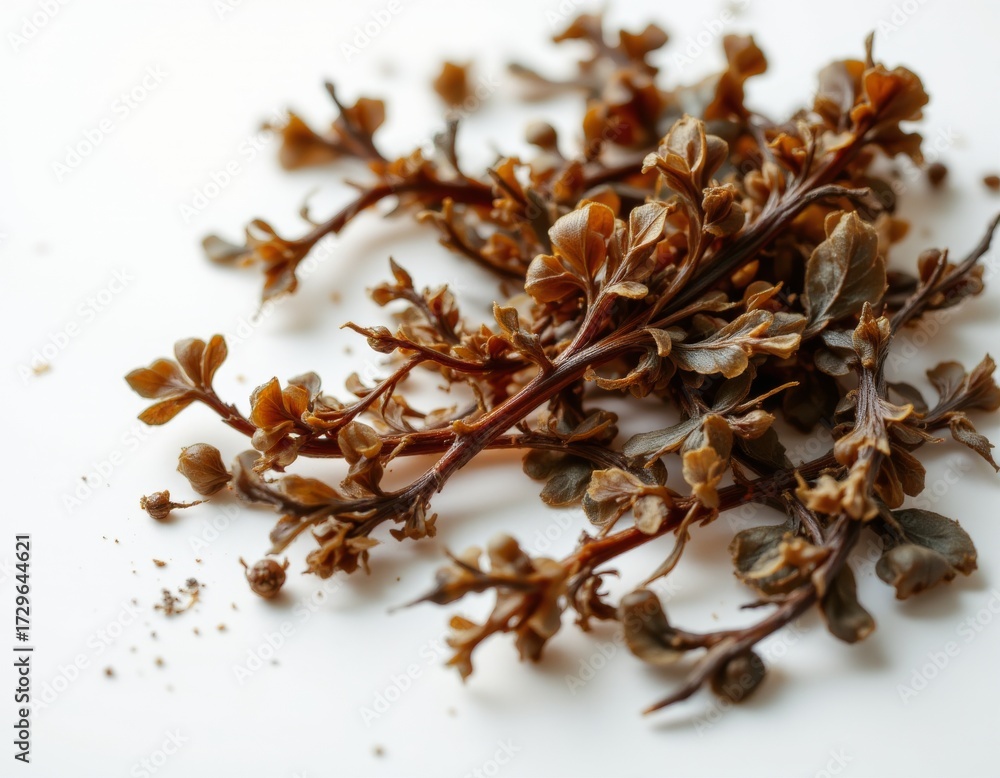 Obraz premium Dried Botanical Twigs on White Background