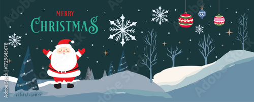 Cute christmas element with winter tree,santa claus tree.vector illustration for kid card invitation and new year design