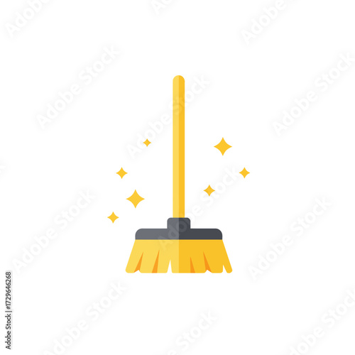 broom isolated on white