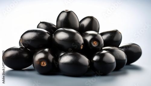 Jambolan Plum Or Jambhul Or Jamun Fruit Java Plum Syzygium Cumini