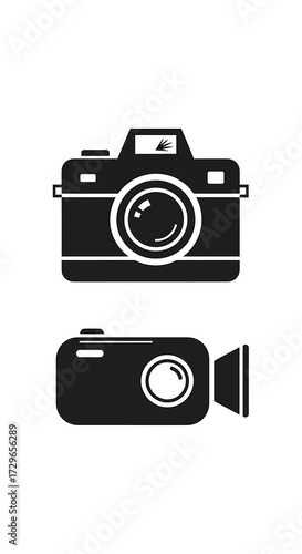 Camera and Video Camera Icons