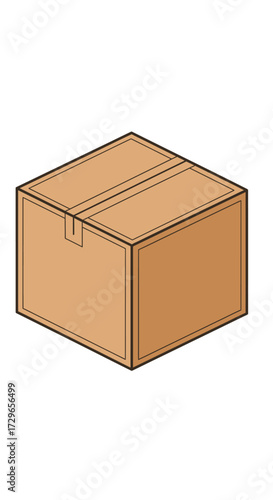 Cardboard Box Illustration