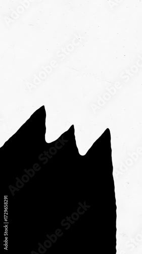 Spooky Hand Drawn Ghost Transition Animation Halloween Wipe Motion Graphic with Alpha Channel for Social Media Videos