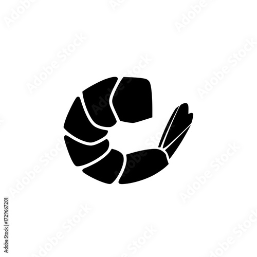 shrimp silhouette icon