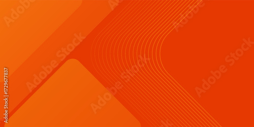 Abstract orange and yellow shapes hexagon background. Geometric lines shapes. Simple color gradient. Vector illustration. EPS 10.