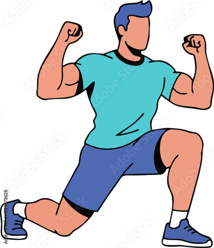 body builder. sporty men. men on sport. gym. fitnes. diet. strong men with burble. on fire men. healthy activity. flat illustration