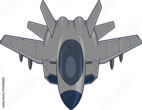 vector illustration of a rocket with wings