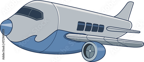vector illustration of airplane