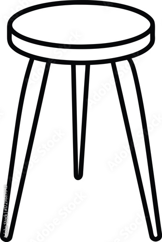 A wooden chair is isolated on a white background, a common object in furniture and interior design