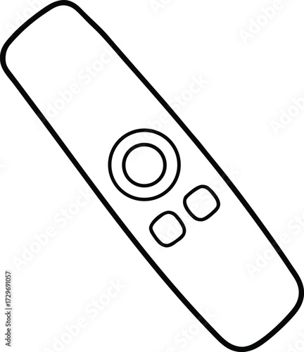 Electronic tv remote control with gray buttons