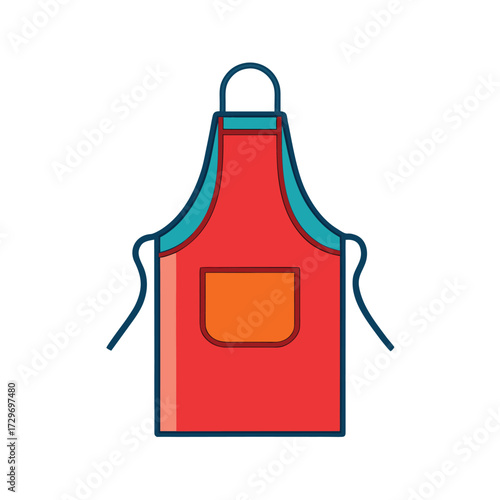 isolated apron on white background
